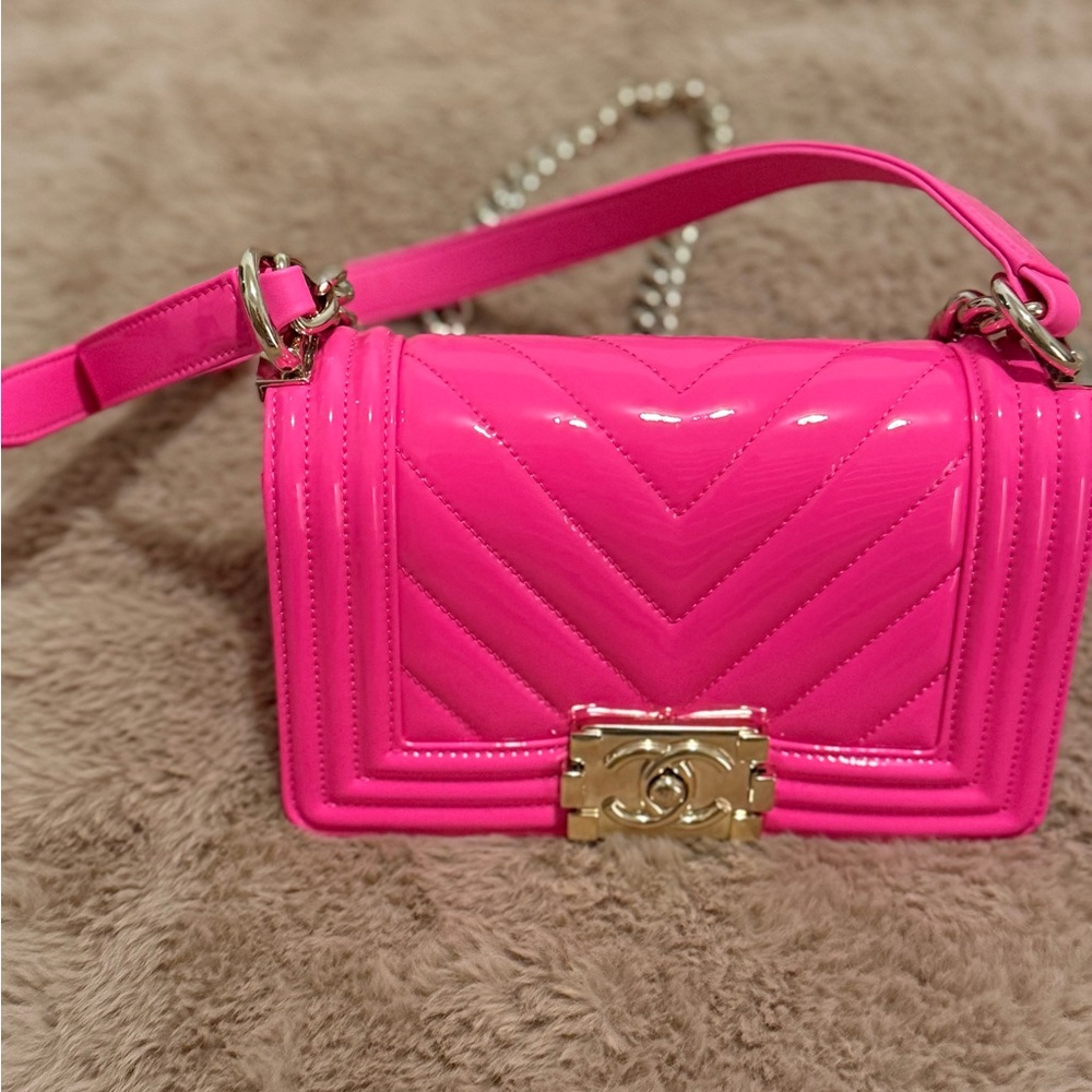 Chanel Pink Quilted Shoulder Bag